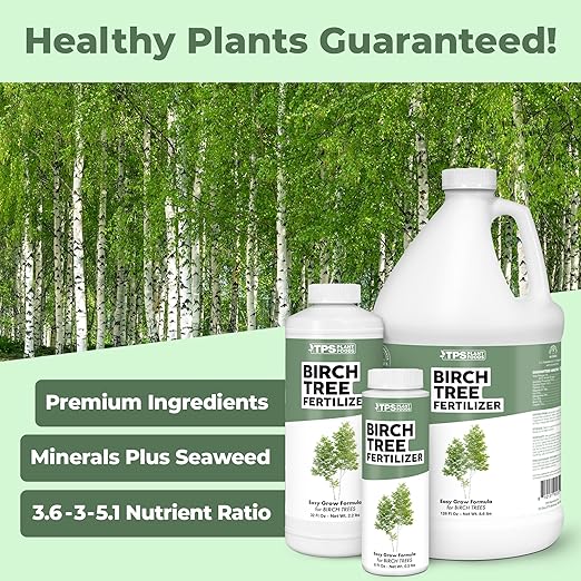Birch Tree Fertilizer for Birch Trees, Works Great for River Birch, Paper Birch, and Silver Birch, Liquid Fertilizer by TPS Plant Foods, 8 oz (250mL)