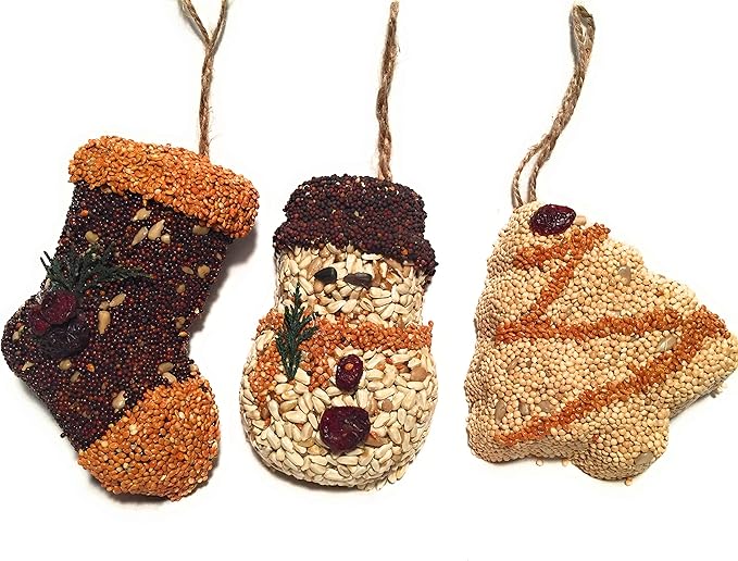 Mr. Bird Christmas Shapes Bird Seed Ornament Treats... (1)
