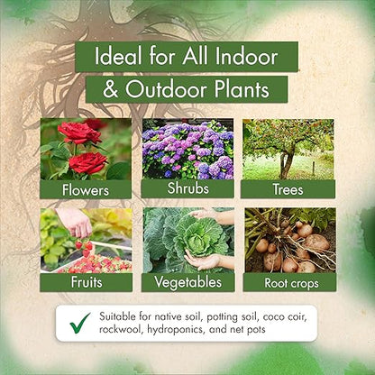 4oz Mycorrhizae for Plants, 4X Liquid Mycorrhizal Inoculant for Strong Roots, Concentrated Myco Fungi for Massive Root Growth - Ideal Mycorrhiza or Mycorrhizal for Plants to Avoid Transplant Shock