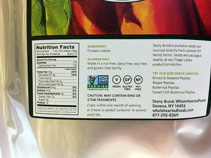 Stony Brook Raw Pumpkin Seeds, USA grown Heirloom - 1 lb