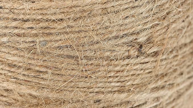 Rayher 4200331 Jute Twine 3Ply, Jute String for Craft, Floristry and Decorations, Diameter 3.5 mm, Length 280 m, Natural