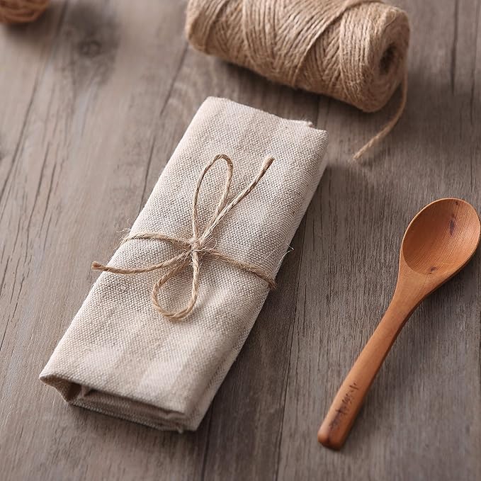 Quotidian Brown Natural 3 ply Jute Jute Twine Rolls 1/8" (0.3cm) 640 Feet - Wrapping Picture Hanging Gardening