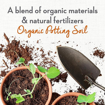 Whitney Farms Organic Potting Soil - Natural Indoor and Outdoor Container Mix for Vegetables, Herbs and Flowers, Feeds Plants up to 2 Months - 16 qt.