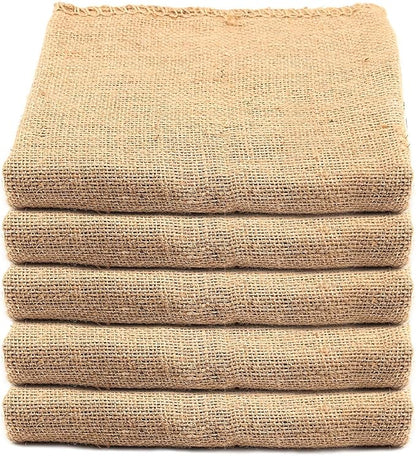 KEILEOHO 5 Pack 30 X 20 Inch Burlap Bags, Large Burlap Sacks, Potato Sack Race Bags for Gardening, Planting, Growing