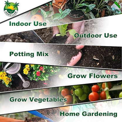 MODELLOR 4 Bricks (5 lb) Premium Super Washed Coco Coir, Yields 9 gallons, Seed Starter, Organic, pH Balanced, Gardening, Indoor, Outdoor use.