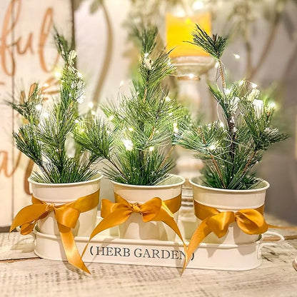 PERFNIQUE Indoor Herb Garden, Herb Planter for Indoor/Outdoor, Farmhouse Plant Pots, Windowsill Herb Garden with Tray(Planter only) Window Pots