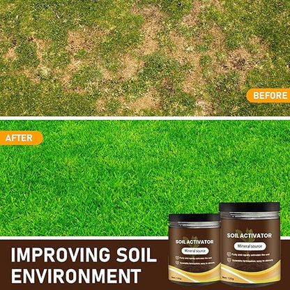 2Pcs Soil Activators, Organic Soil Activators and Plant Fertilizers, Soil Pro Activator, Water-Soluble Formula for Optimal Nutrient Uptake, Promoting Plant Rooting 120g