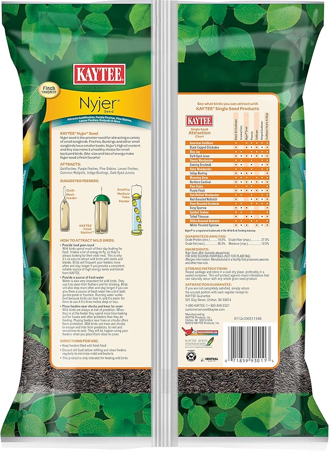 Kaytee Nyjer Wild Bird Food Seed, 3 Pound