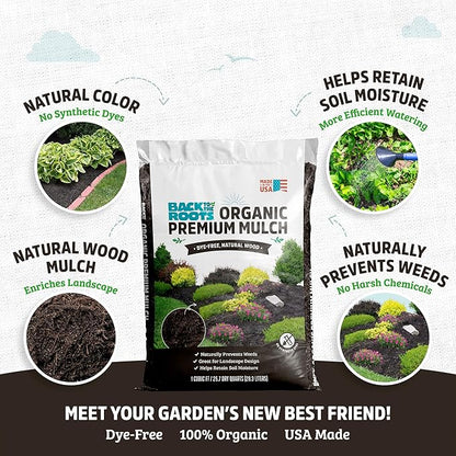 Back to The Roots 25.7qt (1 Cubic ft) Organic Premium Mulch
