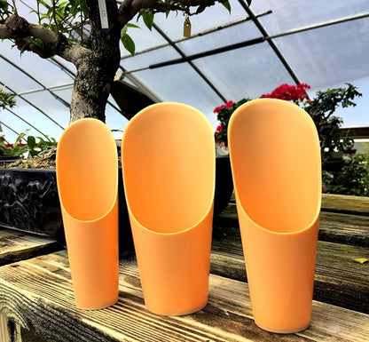 Plastic Soil Scoopers by Tinyroots - Set of 3 Soil Scoop Set, Used by Kaikou School of Bonsai Since 1987