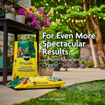 Miracle-Gro Organic All Purpose Plant Food, for Outdoor Container and In-Ground Plants, Feeds for up to 3 Months, OMRI Listed, 3 lb.
