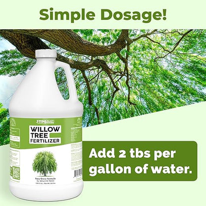 Willow Fertilizer for Willow Trees, Great for Weeping Willow, Corkscrew Willow, and Dappled Willow, Liquid Fertilizer by TPS Plant Foods, 1 Gallon (128oz Quart)
