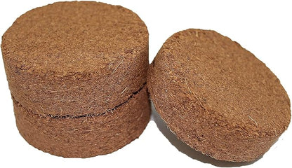 Coco Coir Discs (60mm 50-Pack) - Organic Coconut Coir Seed Starting Discs - Coconut Fiber Seedling Soil for House, Potting & Indoor Plants - Organic Coco Coir for Plants & Potting Mix