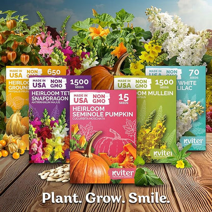 1500 Mix Tetra Snapdragon Seeds (Antirrhinum Majus) & 5500 Mix Dwarf Fairy Bouquet Snapdragon Seeds (Linaria Maroccana) – Heirloom & Organic Flower Garden Seeds, Cut Flower Seeds for Planting
