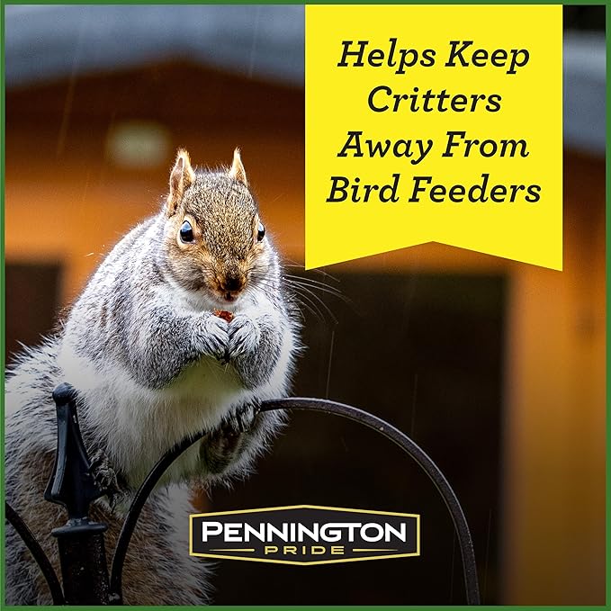 Pennington Pride Squirrel & Critter Blend,with Sunflower Seeds and Peanuts for Squirrels,Helps Keep Critters Away from Bird Feeders,10-lb. Bag,(Pack of 2)