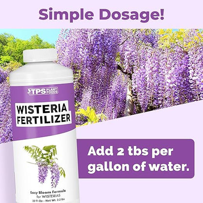 Wisteria Fertilizer for Wisteria Plants and Wisteria Hanging Flowers, Feeds Wisteria Live Plant, Liquid Fertilizer by TPS Plant Foods, 32 oz (1 Quart)
