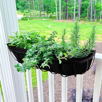 Adnee 3 pcs Fabric Window Box liners-30 inch Fabric Planter Basket Liner-Rectangle Felt Flower Pot Liners-Hanging Plant Basket Fiber Insert for Garden Wall Hanging Planter Flower Vegetables