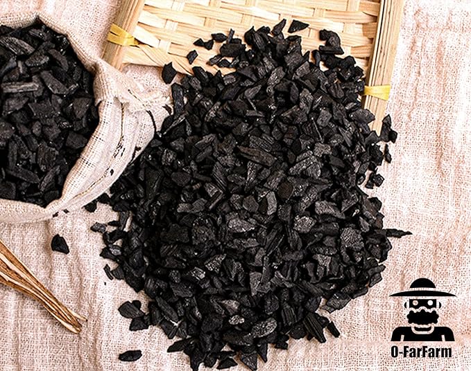 Horticultural Charcoal for Potted Plants 2 QT, Hardwood Charcoal for Potting Soil Amendment, Orchids, Terrariums, and Gardening