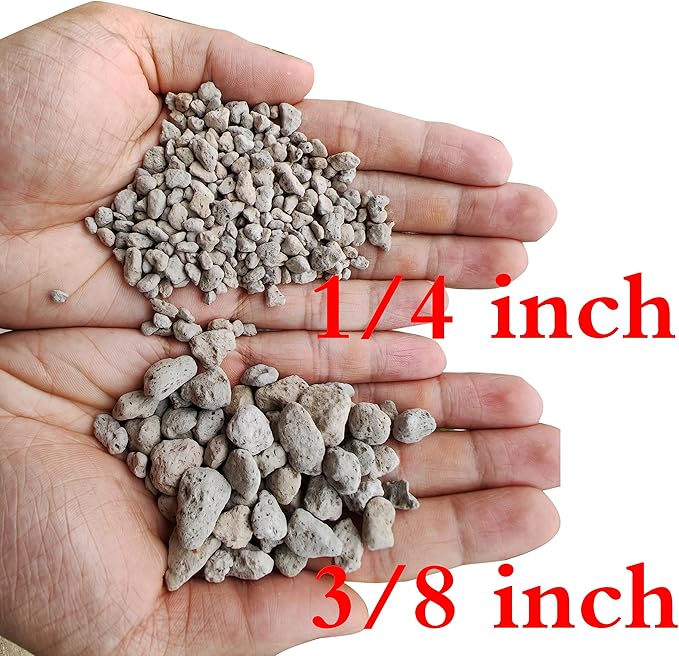 Voulosimi Garden Pumice Rock Horticultural Cactus Bonsai Succulent Soil Additive for Plants, Landscaping, Vase Fillers (3/8 inch, 10 LB)