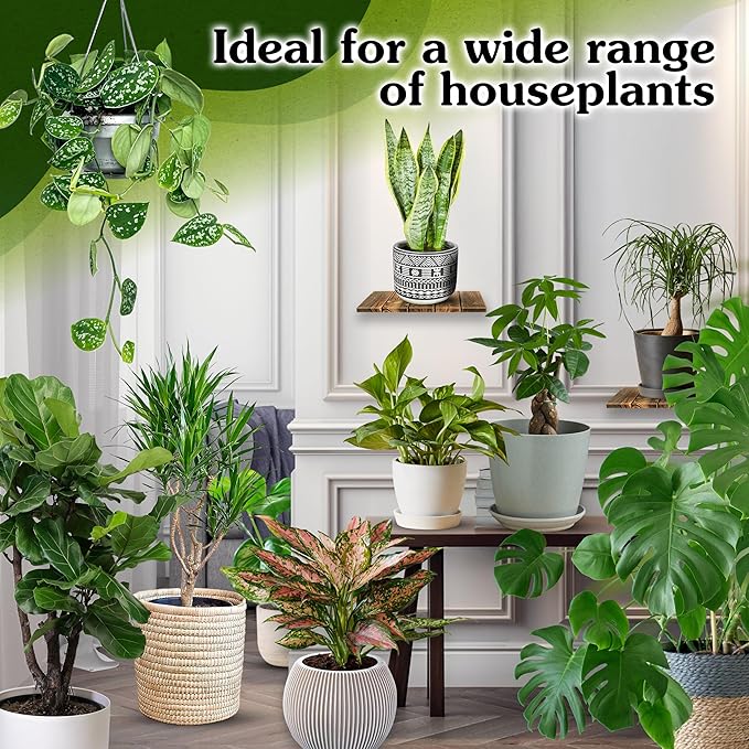 6 in 1 Premium Indoor Plant Potting Soil, Tropical House Plant Potting Mix with Clay Pebbles, Pumice, Coco Fiber, Perlite, Worm Castings, Peat Moss - Ideal for Tropical,Aroid Plants (1 Quart)