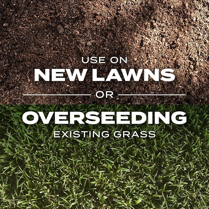 Scotts Turf Builder Rapid Grass Tall Fescue Mix - Combination Grass Seed and Fertilizer for Lawns, Lawn Seed That Grows in Just Weeks, 16 lbs.
