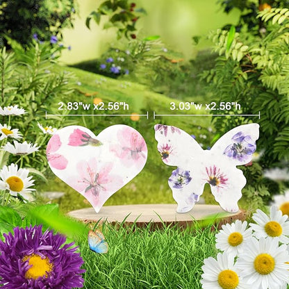 48PCS Plantable Seed Paper Hearts & Butterflies – Wildflower Embedded Paper, Unique Gifts for Mothers, Garden Lovers, Weddings, Bridal Showers, Birthdays & Special Celebrations
