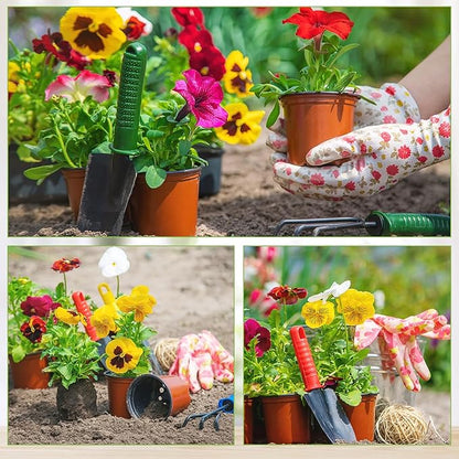 Plant Nursery Pot/Pots 200 Pcs 6" Plastic Plants Pots Flower Pots Seed Starting Pots for Plants Indoor Outdoor Seeding pots (with 200 Plant Labels)