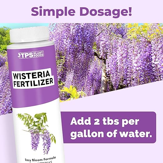 Wisteria Fertilizer for Wisteria Plants and Wisteria Hanging Flowers, Feeds Wisteria Plant, Liquid Fertilizer by TPS Plant Foods, 8 oz (250mL)