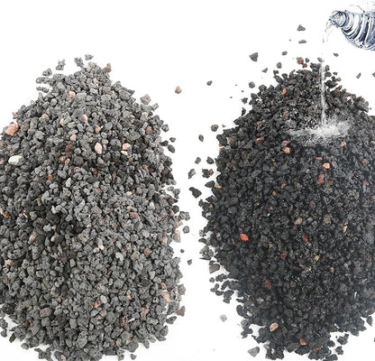 10LB Black Lava Rocks for Plant Gravel Pebbles for Bonsai Succulent Potting Soil, Top Dressing and Terrarium Plants
