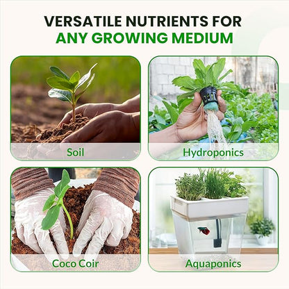 Humboldts Secret Starter Kit Pack XL | Indoor and Outdoor Plant Fertilizer and Hydroponic Nutrients | Base A & B, CalMag and Iron, Golden Tree, Flower Stacker, Plant Enzymes | Complete Garden System