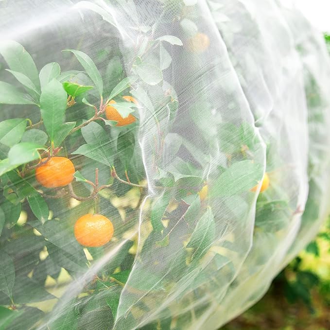Alpurple Insect Bird Barrier Netting Mesh-10 x 15 Feet Garden Bug Netting Plant Cover for Protect Plant Fruits Flower from Insect Bird Eating