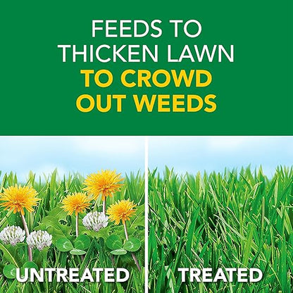 Scotts Turf Builder Weed and Feed5, Weed Killer Plus Lawn Fertilizer, Controls Dandelion and Clover, 12,000 sq. ft., 33.95 lbs