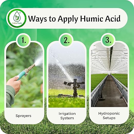 Humic Acid Organic Lawn Fertilizer - Fulvic Humic Mineral Blend for Trees, Shrubs, Ornamentals, Vegetables & Crops - FoliarTech, 2.6 Gallons