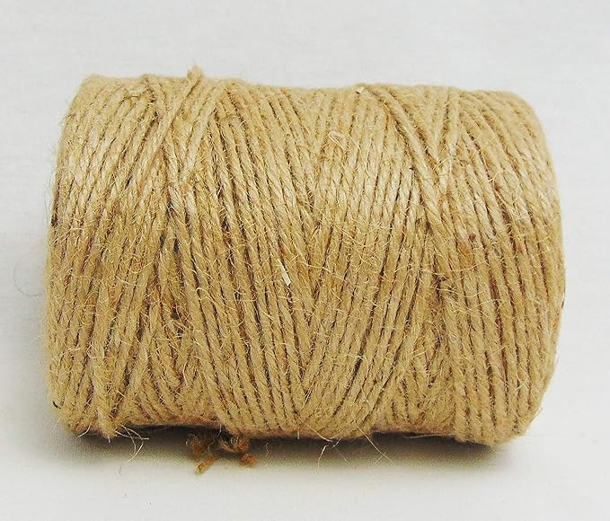 400 feet Burlap Jute Twine Rope 4 ply | Garden Twine Best Unique Dark Supports Vines, Plants and Vegetables Pottery Product (4 Ply 400-Ft)