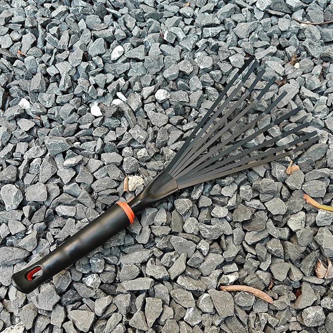 Small Hand Rakes, Garden Stainless Steel Hand Rake Soil Tiller, Garden Sweep Yard Flower Beds Tool