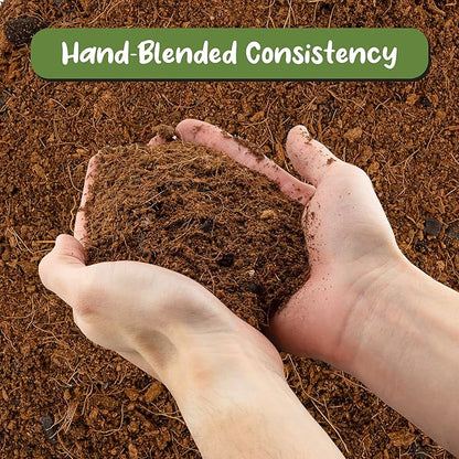 Soil Sunrise Terrarium Potting Soil Mix (4 Quarts) w/Blended Filtering Charcoal Custom Made for Terrariums