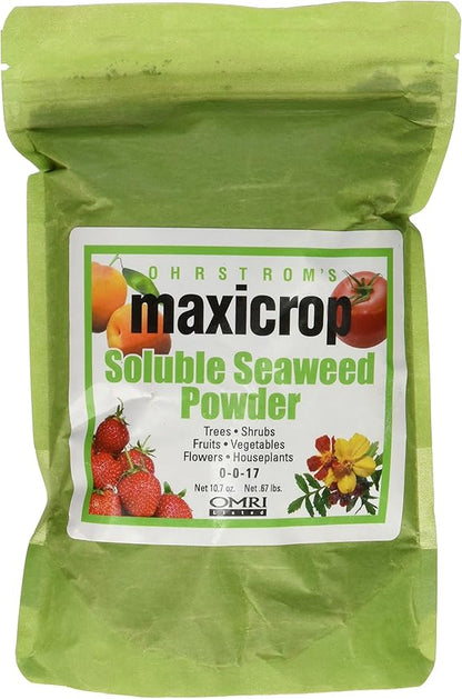 MaxiCrop Pure Seaweed Extract Soluble Powder 0-0-17, 10.7-Ounce