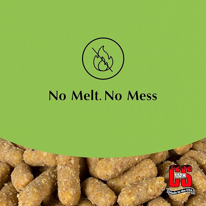 C&S Mealworm Suet Nuggets, Outdoor Wild Bird Food for Robins, Blue Jays, Woodpeckers, Wrens, Bluebirds and More, 27 Ounces