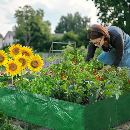 Garden Raised Planting Bed with Partition Grids,Durable PE Planter Bags for Vegetables,Suitable for Potato/Tomato/Flower/Garden Containers (1, 41" × 27.5" × 10" -6Grids)