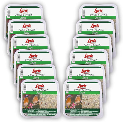 Lyric Fine Tunes No Waste Wild Bird Seed Suet Cakes for Wild Birds, 9 lb (Pack of 1)