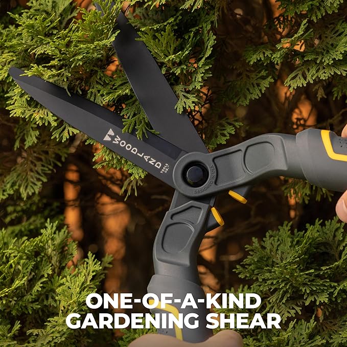 Woodland Tools Duralight Hedge Shears, 16 Inch Lightweight Manual Hedge Clippers with 7.5 Inch Non Stick Blades and Glass-Filled Nylon Handles, Garden Trimmer for Shaping and Precision Cutting