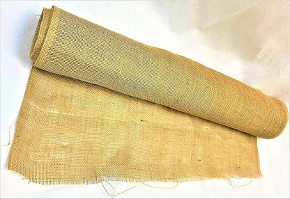 36" X 24 feet Gardening Fabric Disposable Jute Burlap Planter Liner- Great for Raised Bed Liners Roll of 24 Feet | Garden Cover-Fabric Weed Barrier 7oz 36 inch x 24-ft Light Weight Aisle Runner