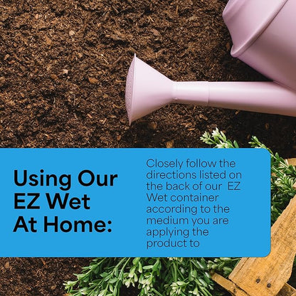 Grow More EZ Wet Soil Penetrant 26% - 1 Quart of Biodegradable Non-Ionic Surfactant - Soil Wetting Agent for Better Drainage & Liquid Aeration for Lawns, Nurseries, & Landscaping