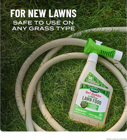 Scotts Turf Builder Liquid Starter Lawn Food, Lawn Fertilizer for New Grass, 7-12-15, 32 fl. oz.