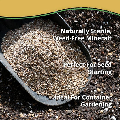 Vermiculite Bliss (4 Cubic Ft) - Organic Vermiculite for Gardening - Natural Soil Amendment - Bulk Vermiculite for Plants, Potting Soil, & Seed Starting - Mixes with Garden Soil & Perlite for Plants