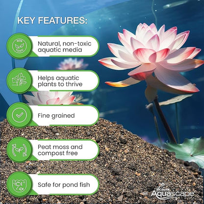 Aquascape Pond Plant Potting Media, Nutrient-Rich Aquatic Soil for Water Gardens, Supports Strong Root Growth, 215 Cubic Inches, 89002