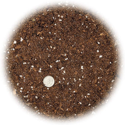 Gardenera Premium Grapefruit Potting Mix - Expertly Crafted with Peat Moss, Perlite, Worm Castings, and Lime for Stronger Roots and Optimal Nutrient Absorption - 4 Quart