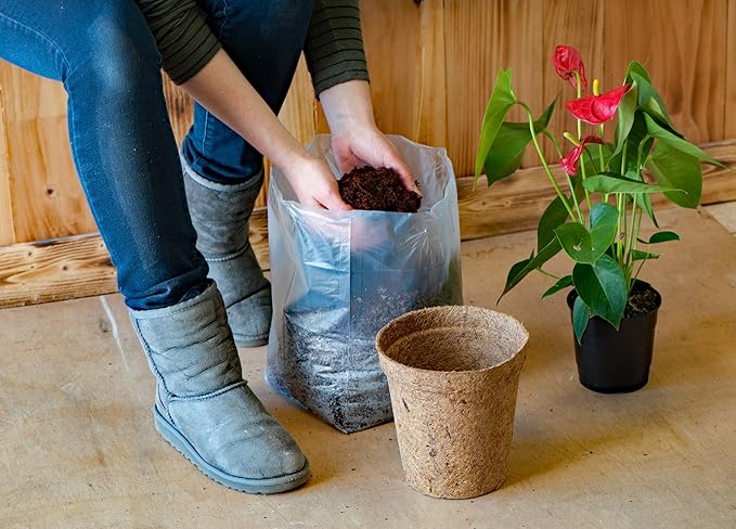 Potting Soil (≈30 Quarts) - 3 Pack of 10 Quart Pop up Bags - Pro Coco Coir Potting Soil for Plants and Seed Starting