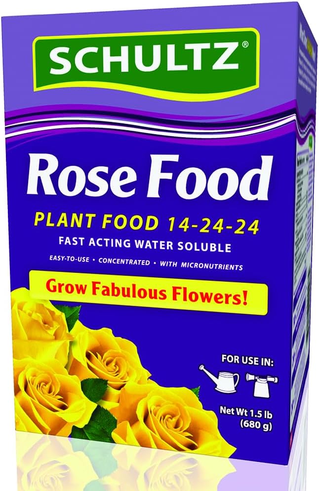 SCHULTZ 018016 Water Soluble Rose Food 14-24-24, 1.5 lb