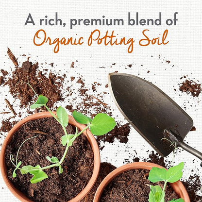 Whitney Farms Organic Potting Soil - Natural Indoor and Outdoor Container Mix for Vegetables, Herbs and Flowers, Feeds Plants up to 2 Months - 8 qt.